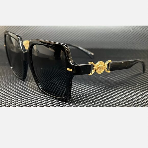 Versace Black Womens 55mm Sunglasses New